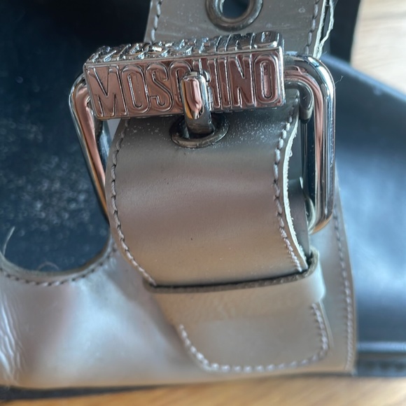 Moschino Buckle Double Strap Sandals - Picture 6 of 6